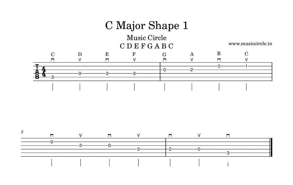 C Major Shape 1